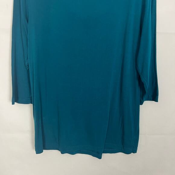 Christopher & Banks 3/4 Sleeve Sequin Blue Top Size S - Picture 8 of 11